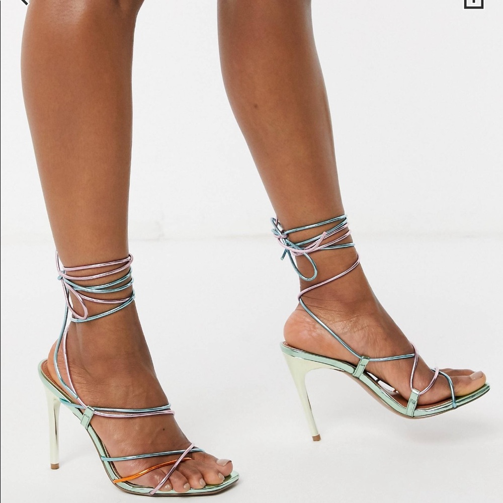 ASOS DESIGN Non Stop strappy leg heel